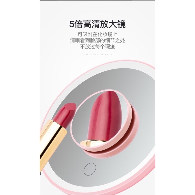 Gương trang điểm để bàn có đèn led