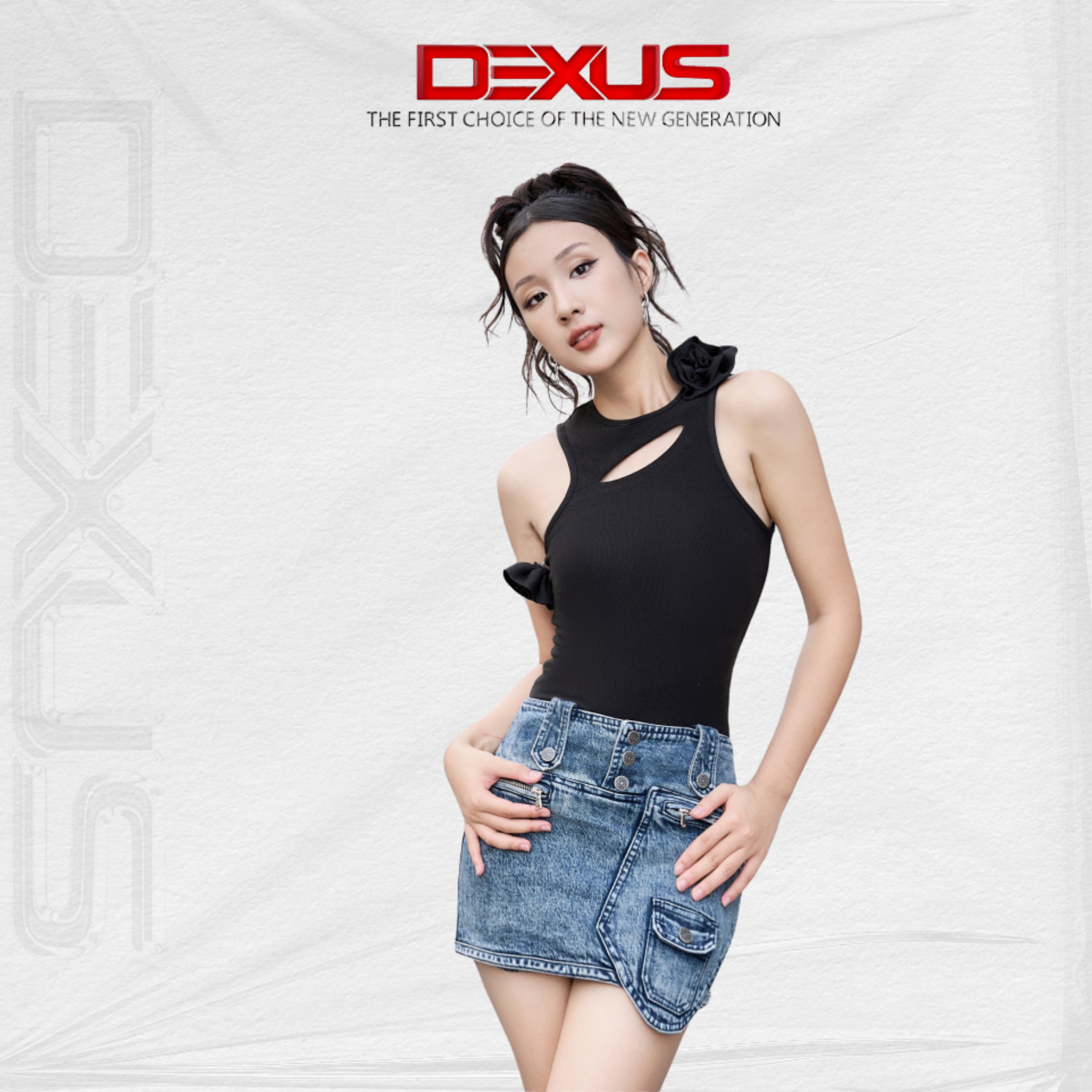[Mã LAZXuhuong02 giảm 25K /199K] Dexus Chân Váy Bò Ngắn Túi Chéo  _DXCV70062