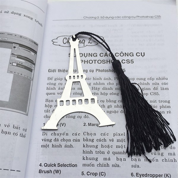[HCM]Đánh Dấu Sách Bookmark Kim Loại Tháp Eiffel