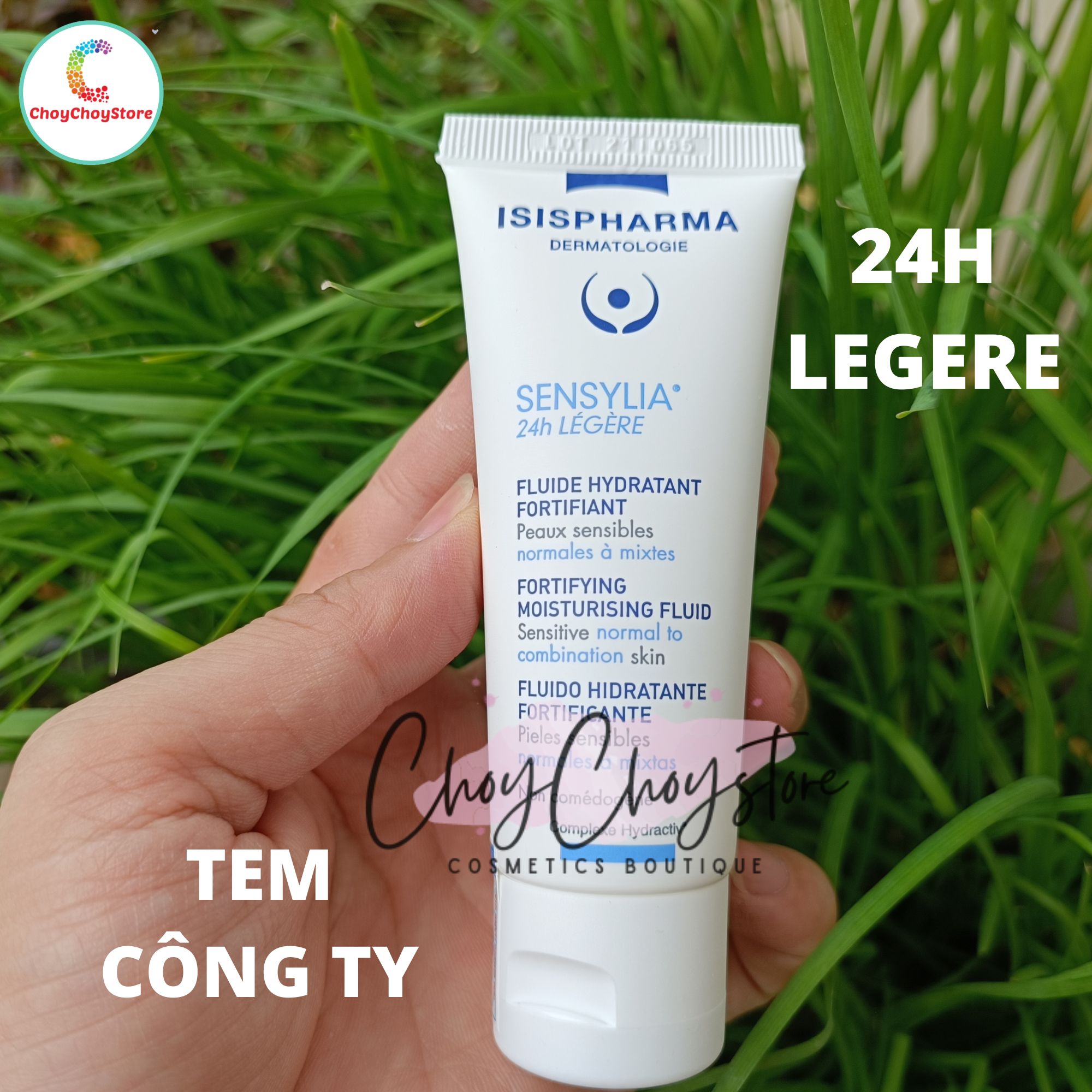 Kem Dưỡng Isis Pharma Sensylia 24h & 24h Legere 40mL - Kem dưỡng ẩm và ngăn ngừa khô da