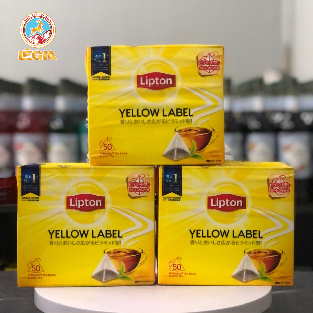 TRÀ LIPTON NHÃN VÀNG NHẬT HỘP 50 GÓI DATE MỚI