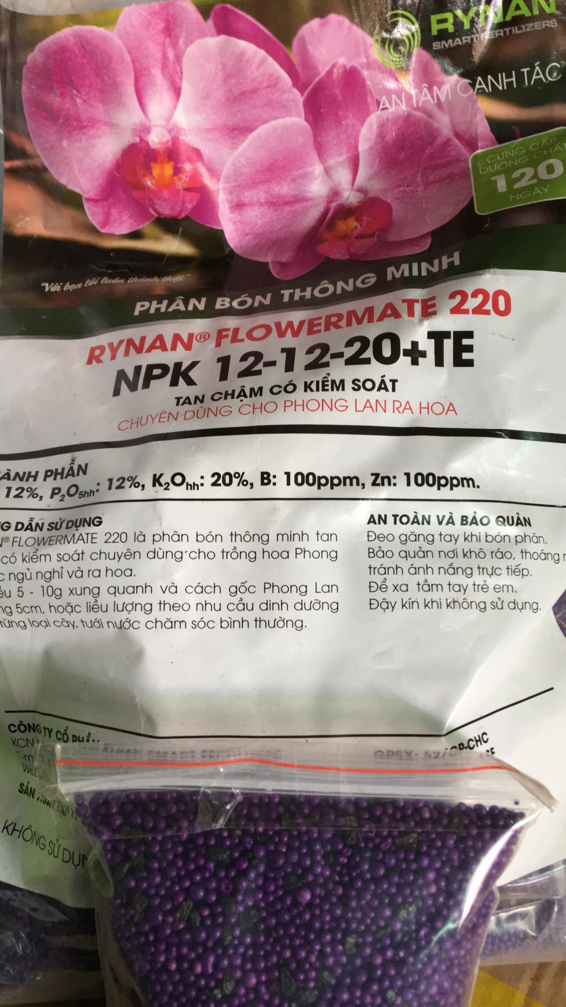 Phân bón Rynan gói 500GR Phân chia từ bao lớn