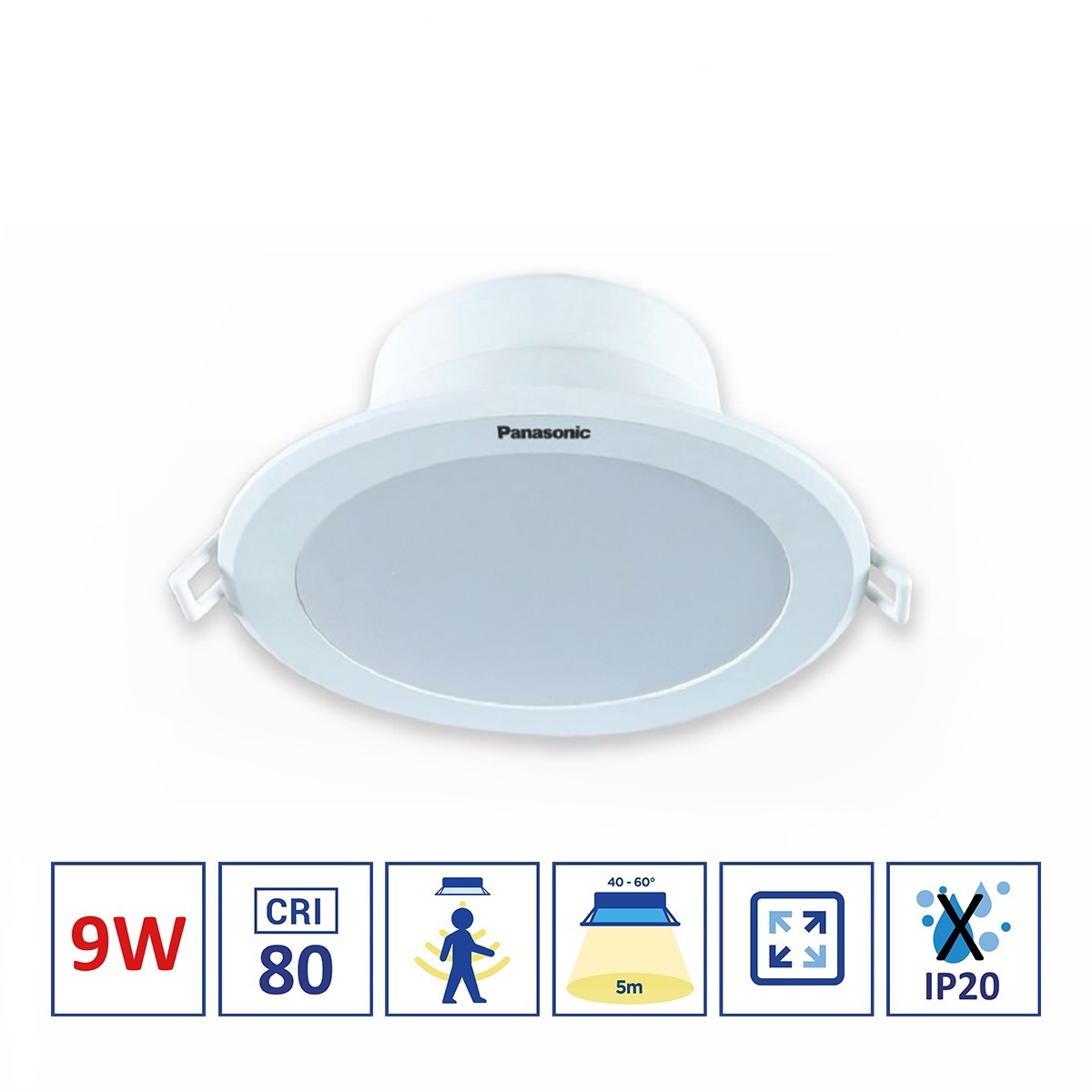 Đèn led downlight âm trần 9w 12w cảm biến chuyển động panasonic nnnc7640588/ nnnc7641588/ nnnc7645588 nnnc7640688/ nnnc7641688/ nnnc7645688