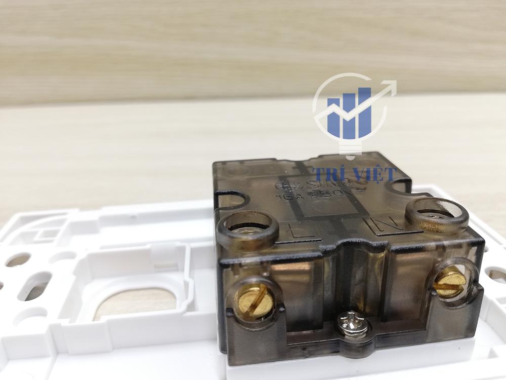 [HCM]Ổ cắm đôi 2 chấu và công tắc VANLOCK SINO