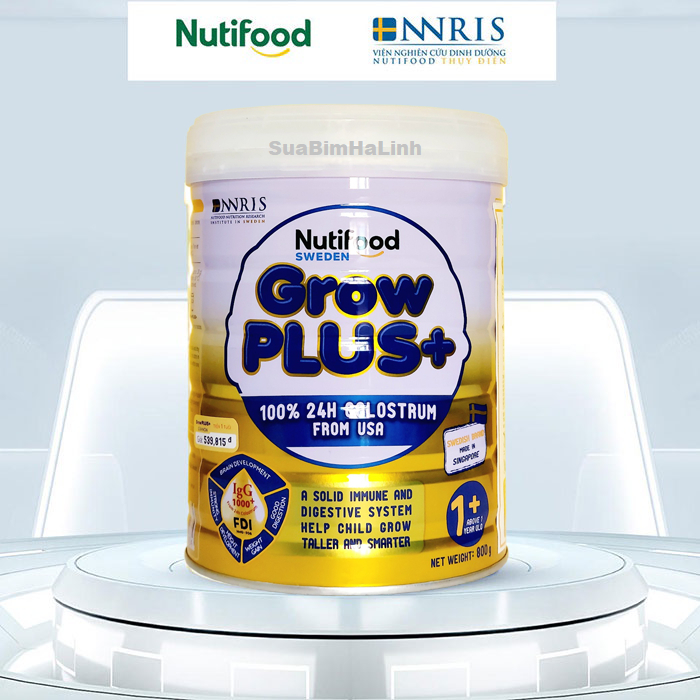 Combo 2 Lon Sữa bột Grow plus vàng 0, 1 850g Date 2026.....: