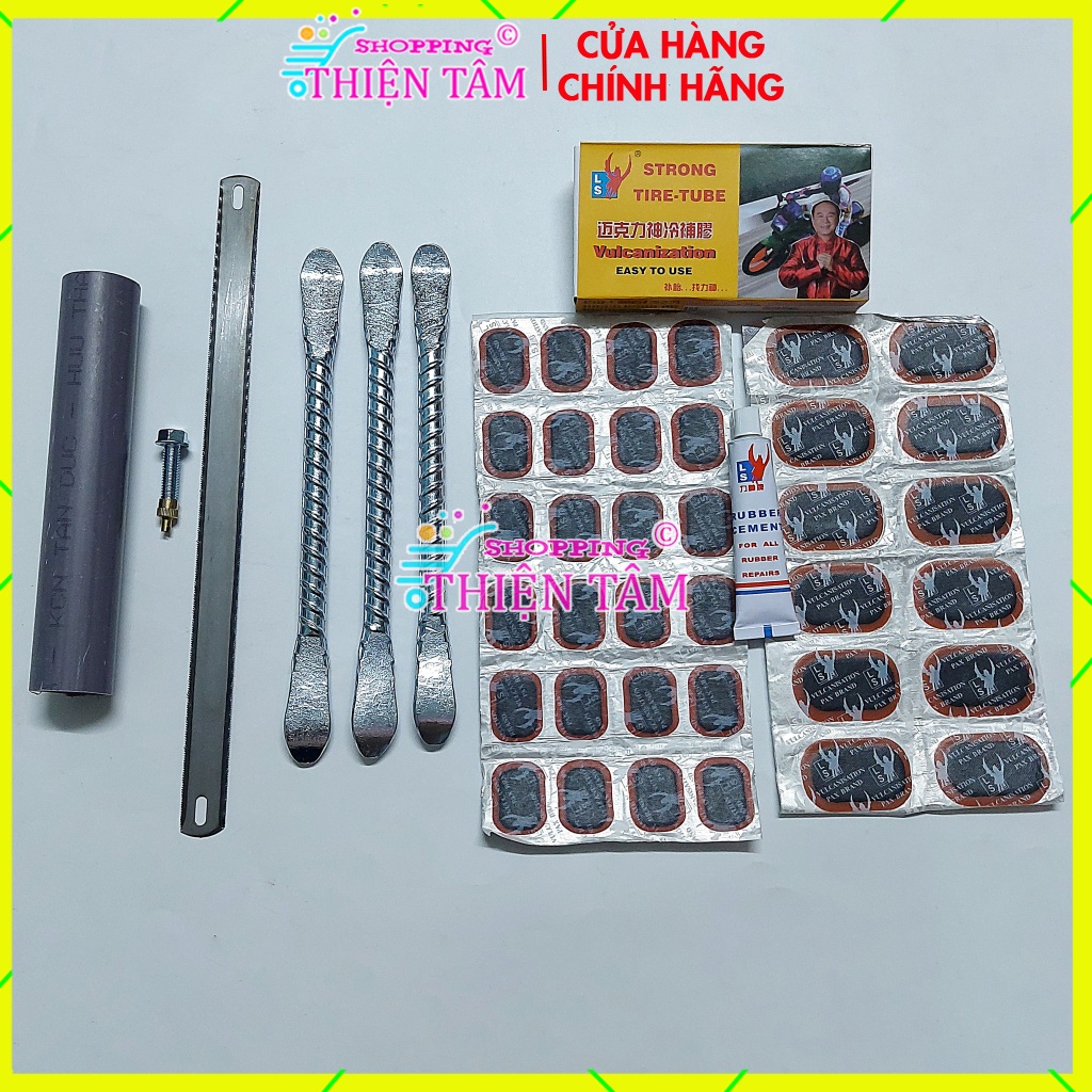 Bộ Vá Ruột - Săm Xe Máy Xe Đạp 5 Món (Lưỡi Cưa)