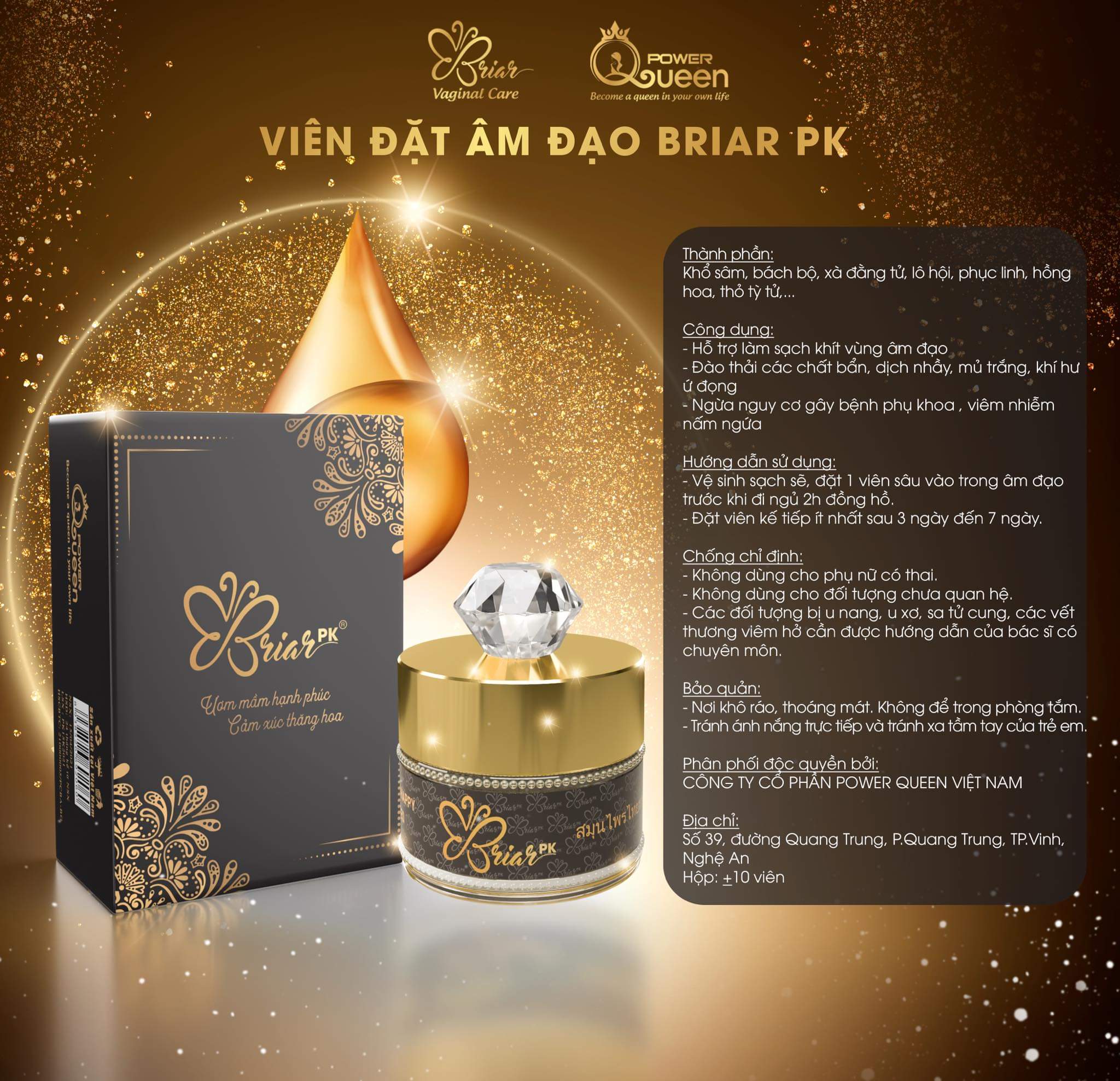 Hộp Viên đặt thảo mộc Briar (CHE TÊN)-(100% CHÍNH HÃNG DATE LUÔN MỚI)