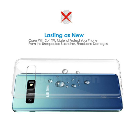 Ốp lưng silicon trong suốt cho SS Galaxy S10/s10 plus