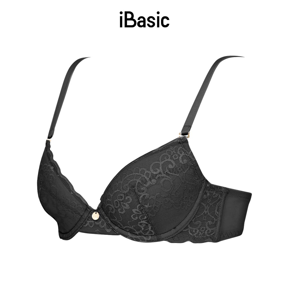 Áo ngực có gọng iBasic mút mỏng full ren BRAY089