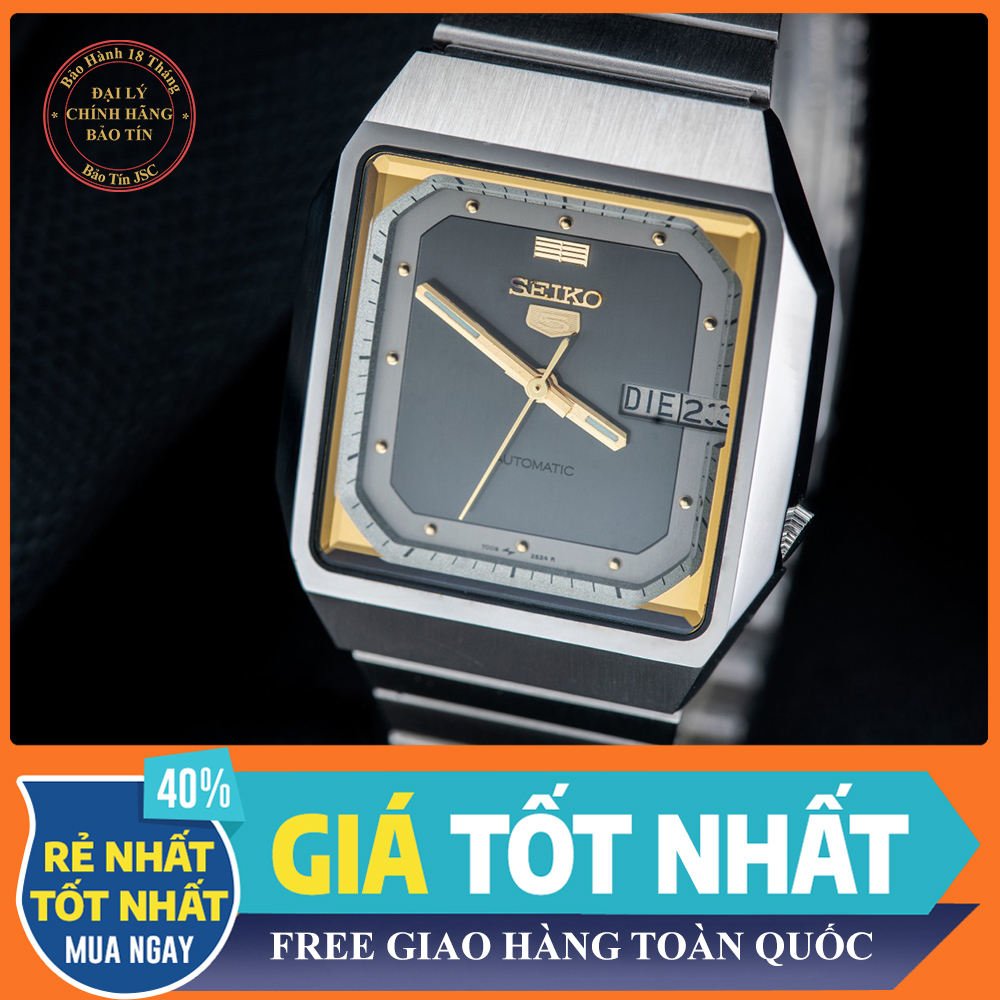 [ ĐỒNG HỒ NHẬT MÁY CƠ ] { ĐỒNG HỒ BẢO TÍN } Đồng Hồ Seiko Tự Động Chém Cạnh Automatic Huyền Thoại Nhật Bản Zin bản mới + Thẻ Bảo Hành