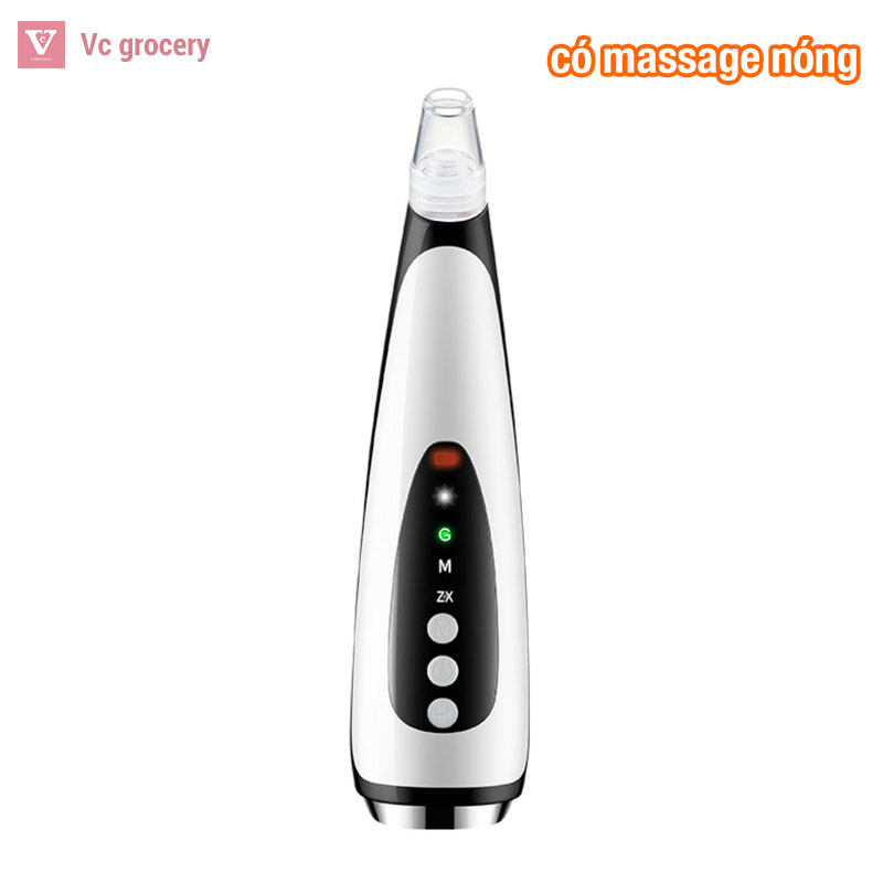 [HÀNG CÓ SẴN] Máy hút mụn đầu đen dụng cụ làm sạch lỗ chân lông làm nóng giúp hút mụn cám, mụn đầu đen