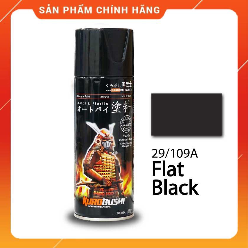 Sơn Samurai Kurobushi Màu Đen Phẳng/Nhám/Mờ Tiêu Chuẩn (109A)