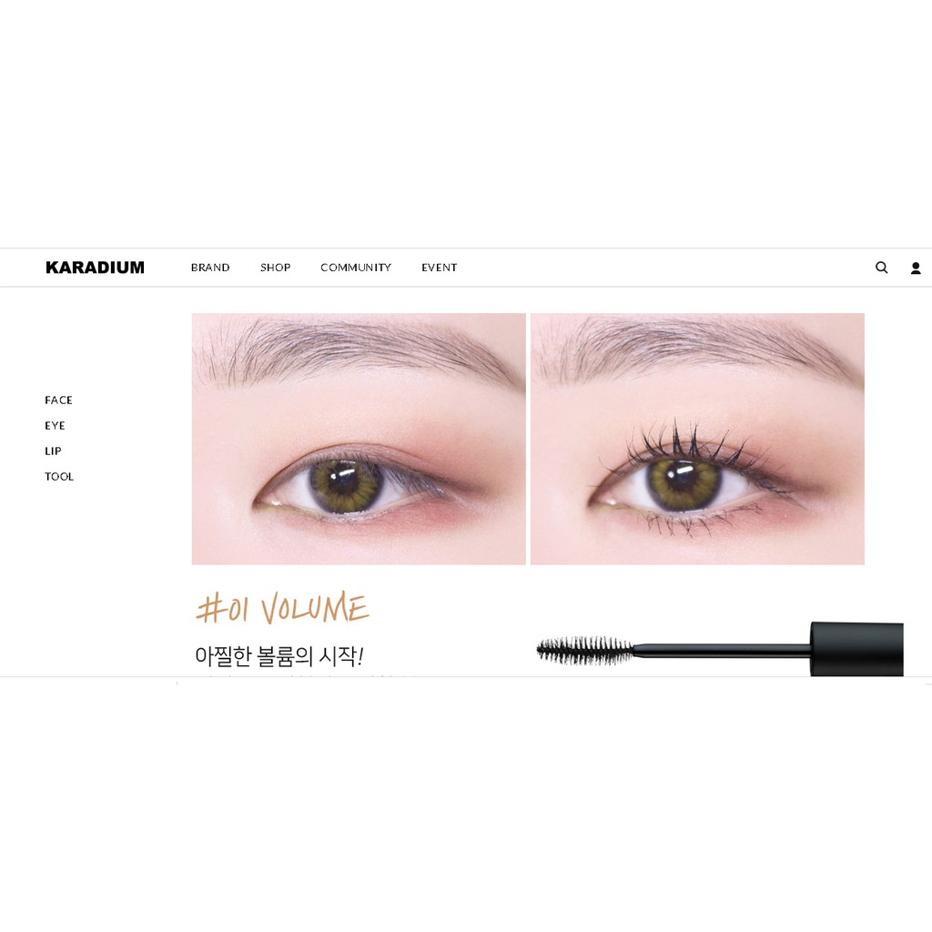 Chuốt mi Mascara Karadium siêu dài, dày 10ml .