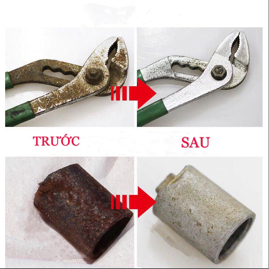 CHAI TẨY GỈ SÉT ĐỒ DÙNG KIM LOẠI SIÊU MẠNH