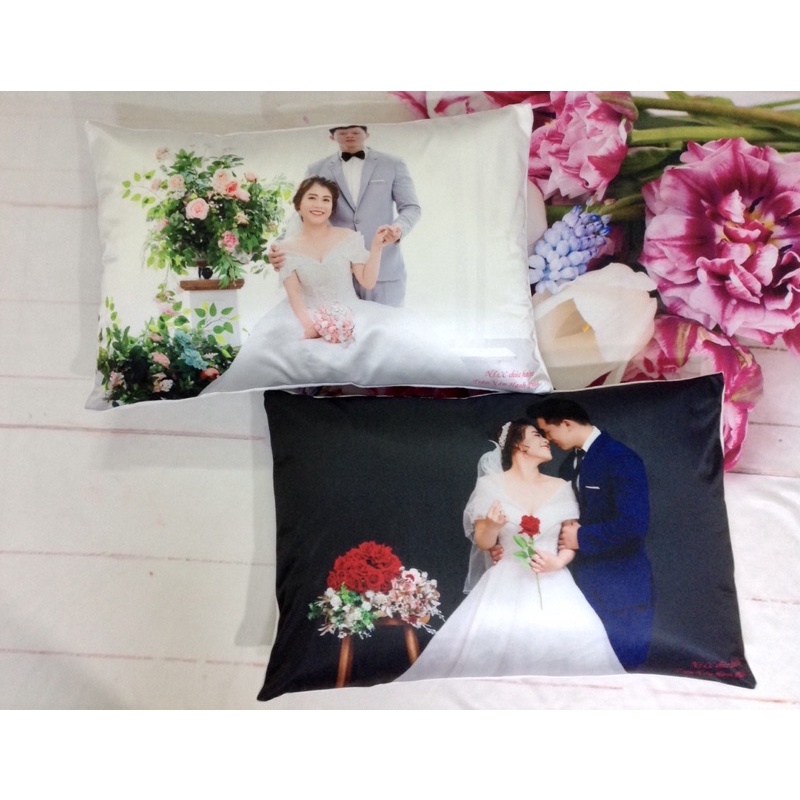 Vỏ gối in hình theo yêu cầu