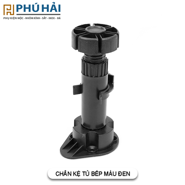 Chân nhựa tủ bếp đen có tăng chỉnh (cái)