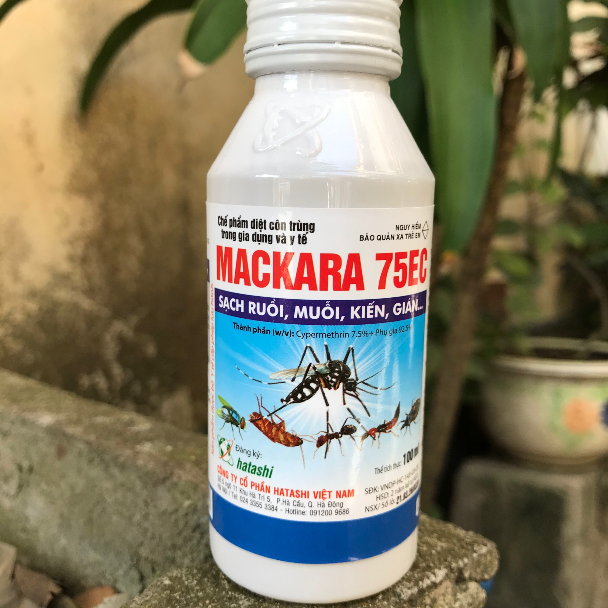 Thuốc xịt muỗi y tế Mackara 75ec chai 100ml diệt muỗi tận gốc hiệu quả