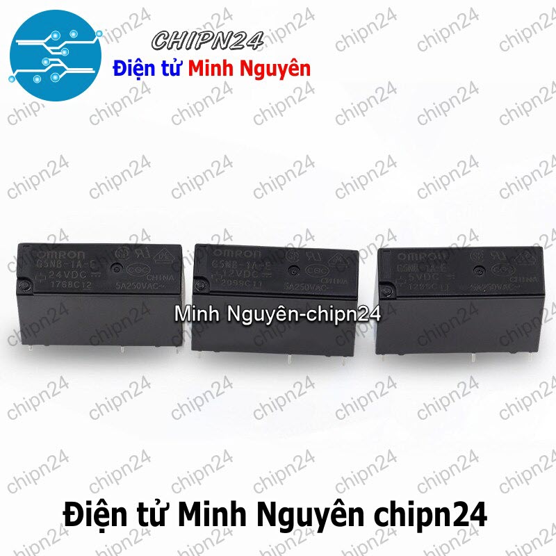 [1 con] (F202) Relay Omron G5NB-1A-E- (5VDC 12VDC 24VDC) 5A - [Chọn Loại] - HHH.00077