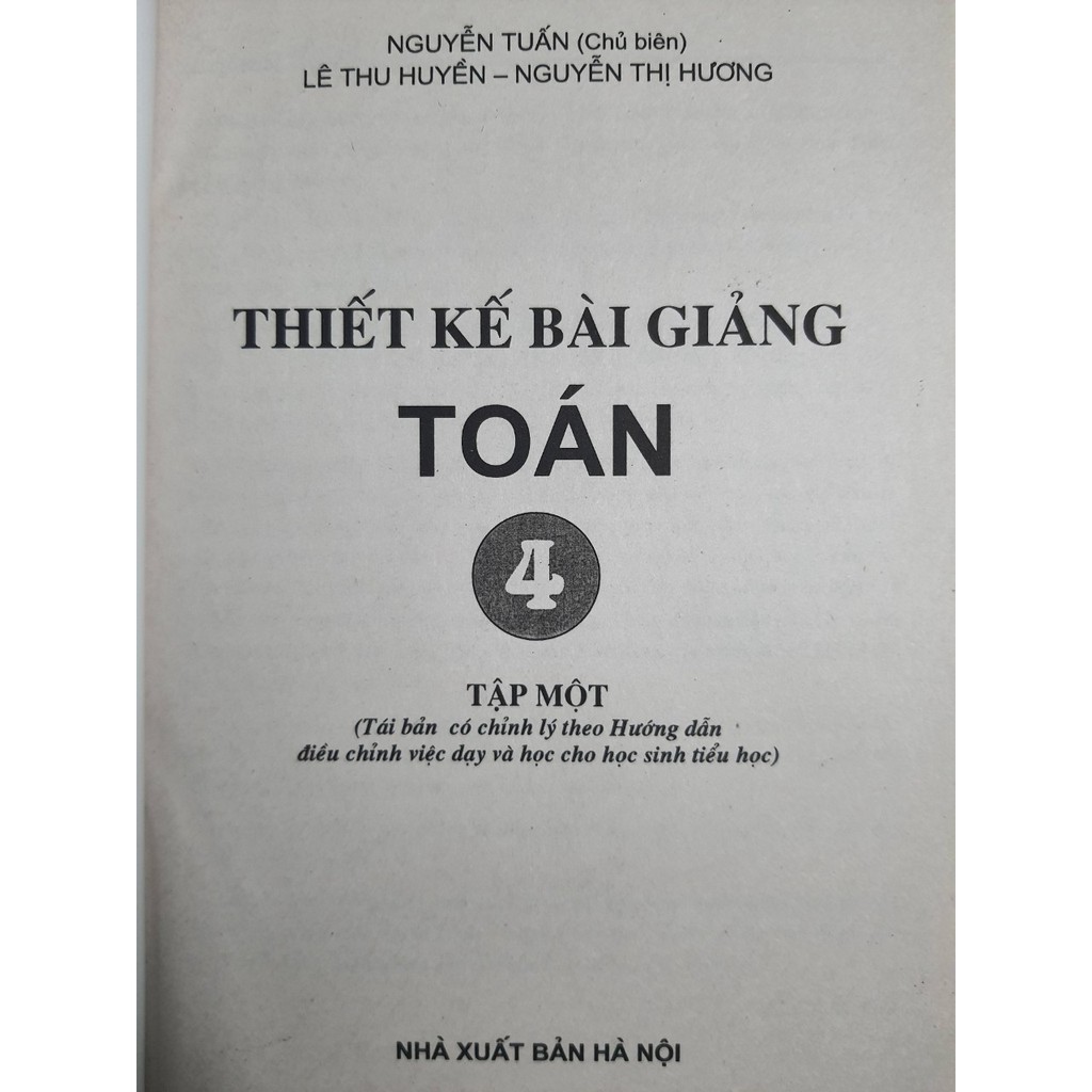 Sách - Thiết kế bài giảng Toán 4 Tập 1