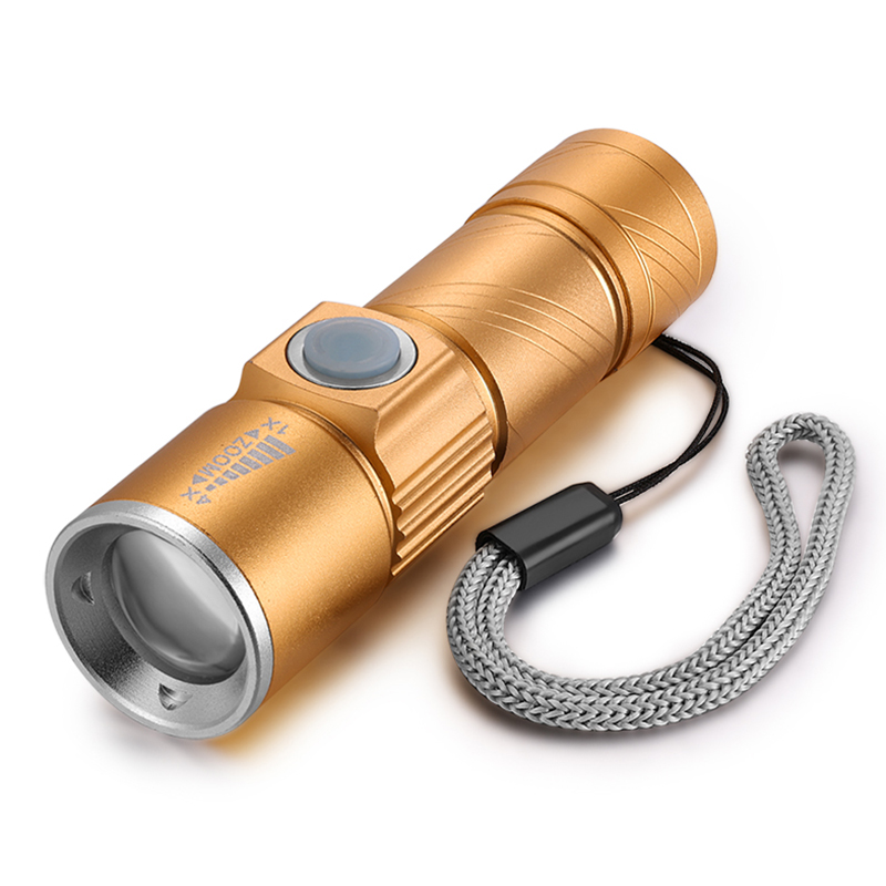 Đèn pin mini Q5 sạc USB