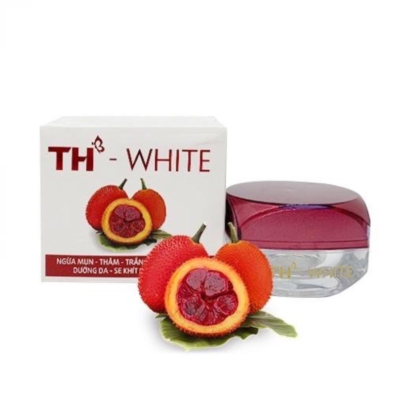 TH-White kem ngừa mụn - thâm - trắng da - mờ vết sẹo - dưỡng da - se khít lỗ chân lông 25g