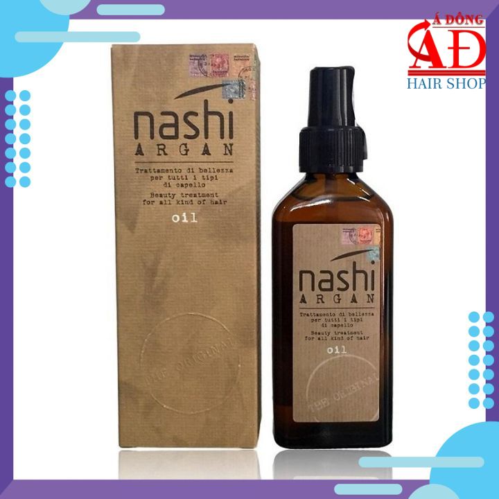 [+Tặng mũ trùm][Chính hãng] Tinh dầu dưỡng tóc Nashi Argan Oil siêu bóng mượt 100ml Italy