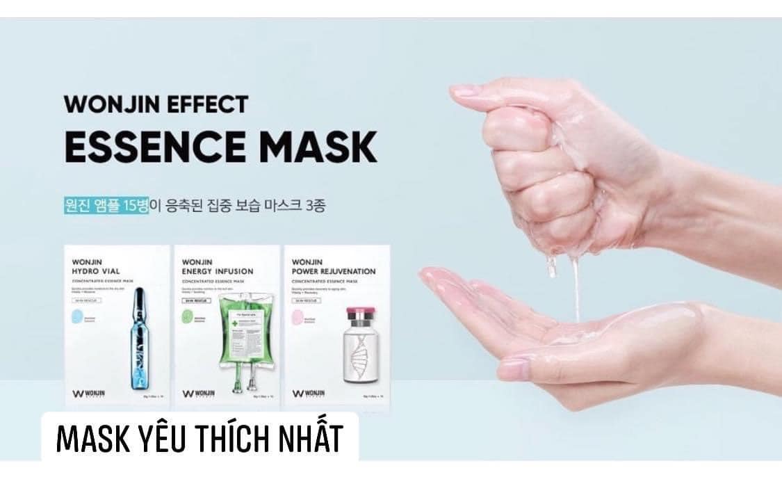 [100% AUTH] Set 15 miếng mặt nạ giấy Wonjin Effect