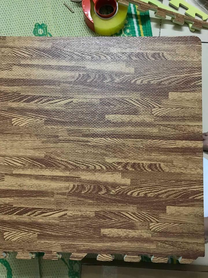 Bộ 12 Miếng Thảm Xốp Vân Gỗ Lót Sàn KT 60x60 cm (LOẠI 1)