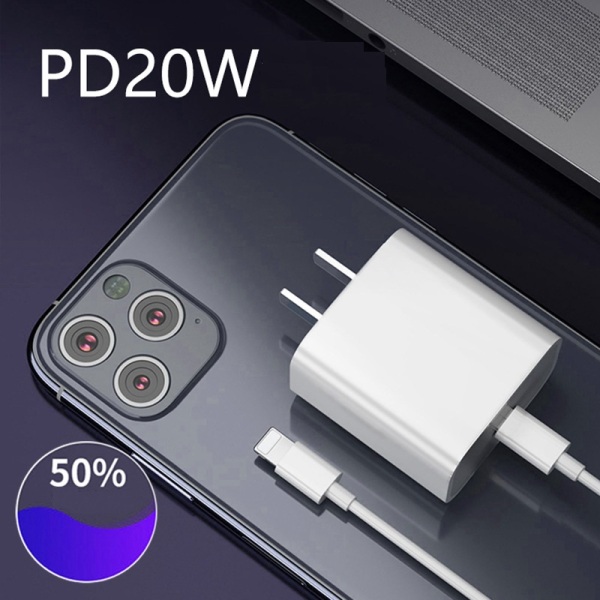 (PD 20W) Sạc Nhanh PD 20W USB-C To Lightning (Hỗ Trợ Công Suất Tối Đa IP12,13),Cáp Sạc Nhanh + Củ Sạc Nhanh