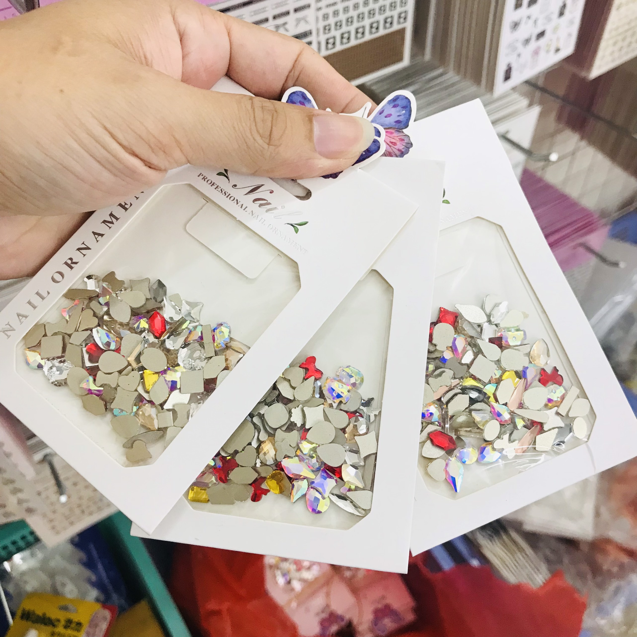 Túi đá khối 100 viên chân vàng mix size - mix màu đủ loại siêu đẹp rẻ - Túi giấy xịn xò