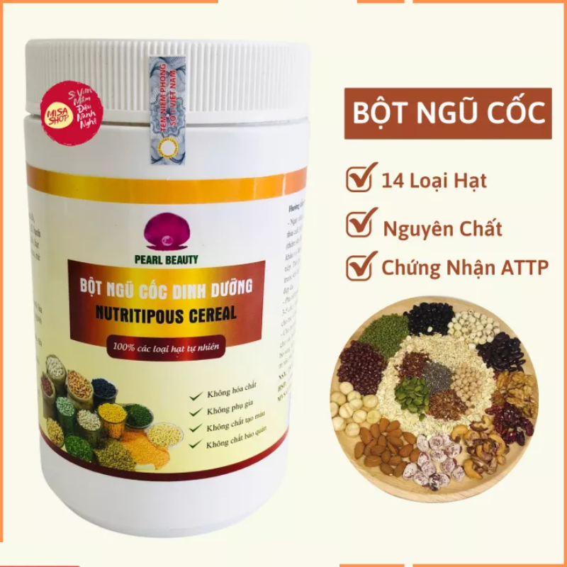 500gr Bột Ngũ Cốc Dinh Dưỡng Lợi Sữa Tăng Cân Giảm Cân 14 Loại Hạt Có