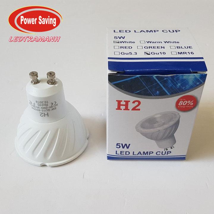 Combo 10 Đèn led chén cob 5w chân gài GU10 cao cấp
