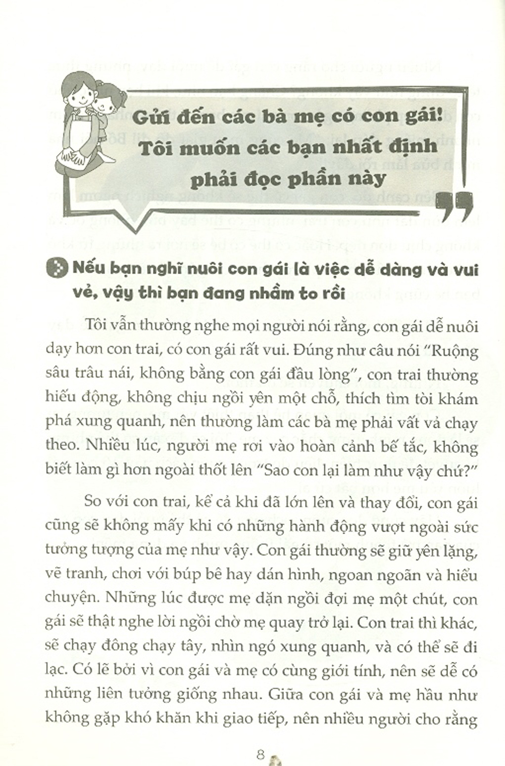 Thay Đổi Cách Dạy Khi Con Gái Lên 8 Tuổi