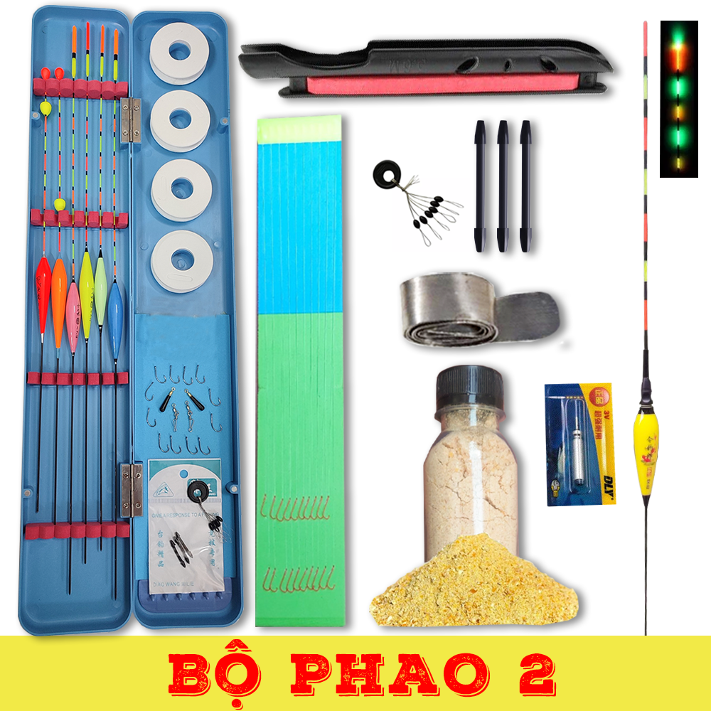 [GIẢM GIÁ 50% CHO 20 KHÁCH ĐẦU] Bộ Phao Câu Cá 2 Tầng Câu Đơn , Câu Đài, Câu Tay.. Đầy Đủ Phụ Kiện - SUMOTI FISHING