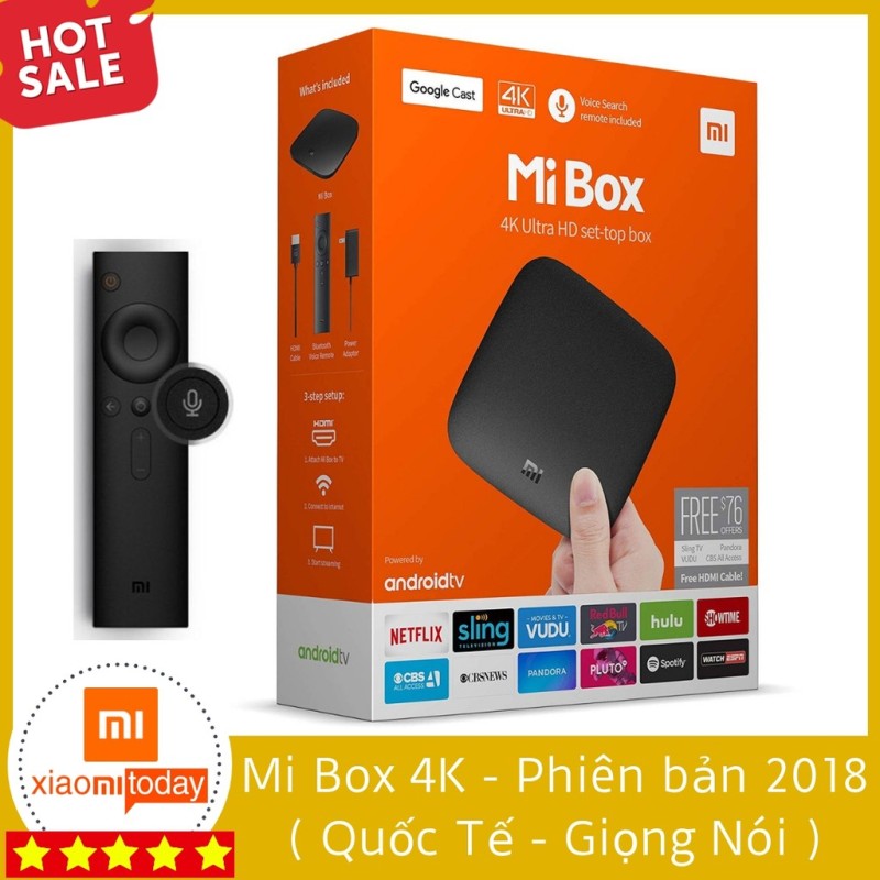 Bảng giá Mi Box 4K Global Phiên Bản Quốc Tế ( Mã MDZ-16-AB ) Tiếng Việt – Android TV Box