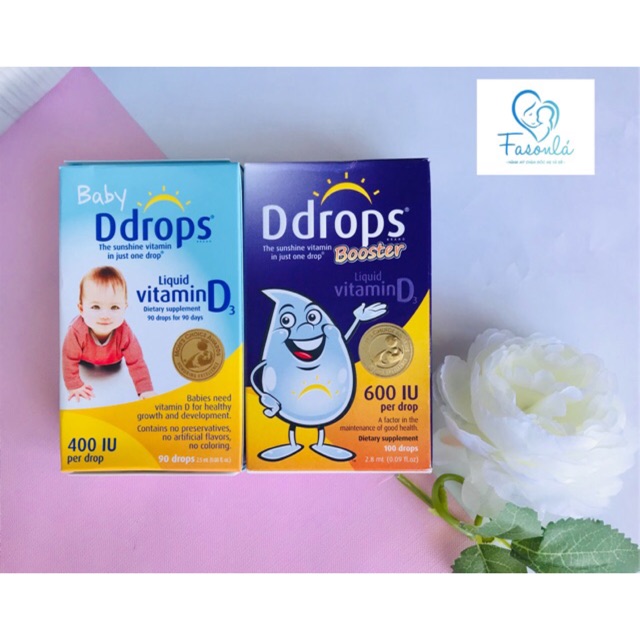 [HCM]Baby Ddrops Vitamin D3 90 Giọt Của Mỹ