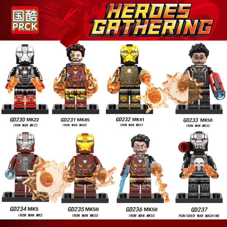 [HCM]Đồ chơi lắp ráp Minifigures nhân vật Ironman-GD230-237