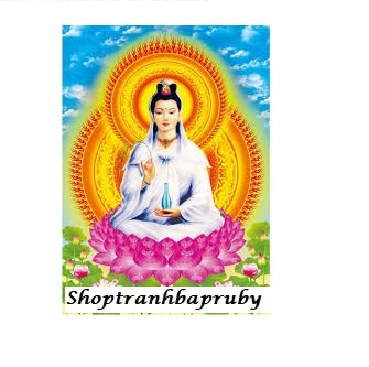 [HCM]Tranh thêu Quan Âm 223177 kích thước 43 x 59 cm