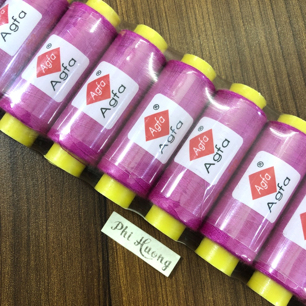 Bảng màu 2 - Set 2 cuộn chỉ may quần áo Agfa đủ màu