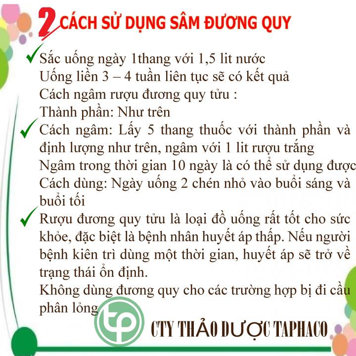 [Hàng mới về] Sâm đương quy khô 100g - Dược Tấn Phát