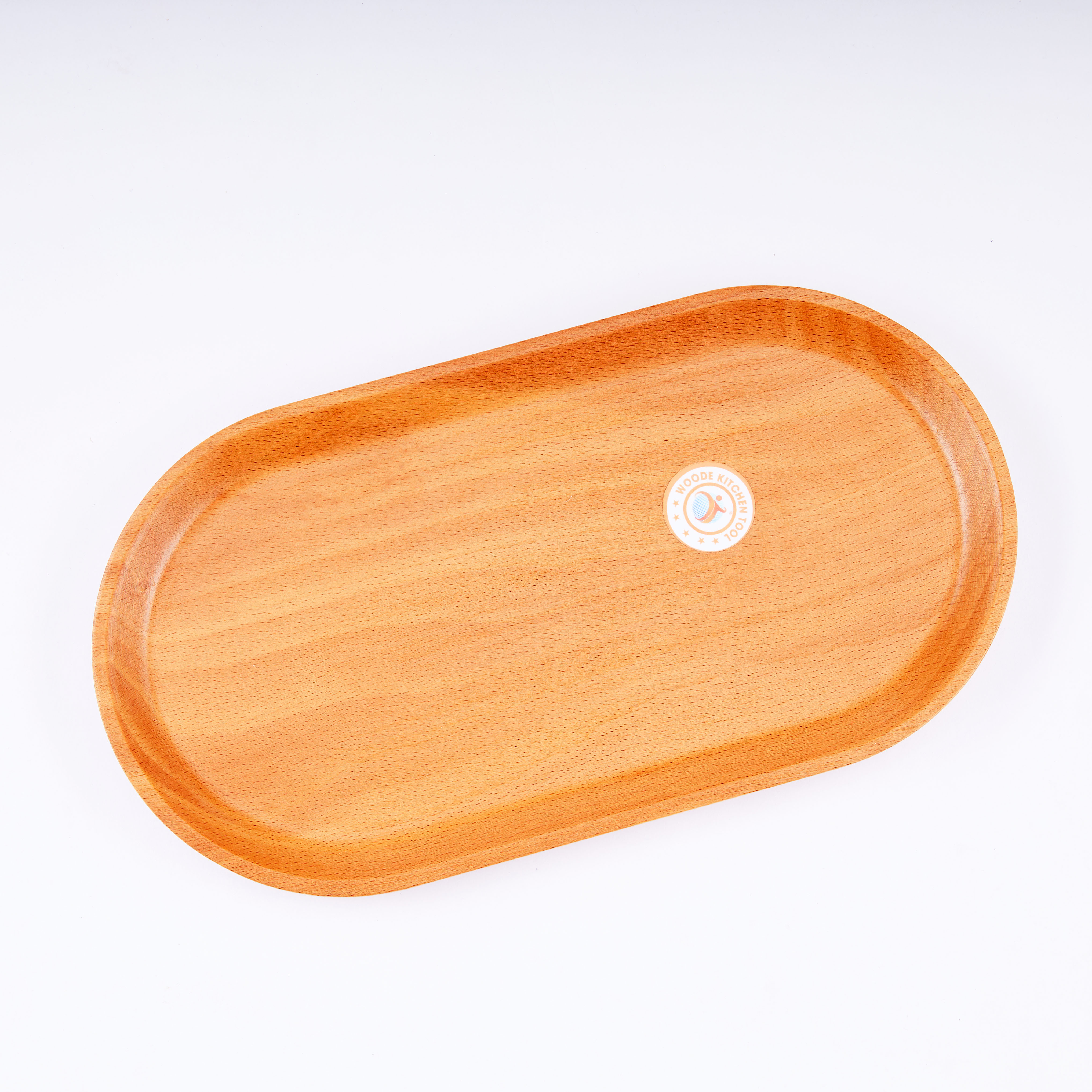 Khay Oval Gỗ Beech Thanh Tú 9.5 * 19Cm