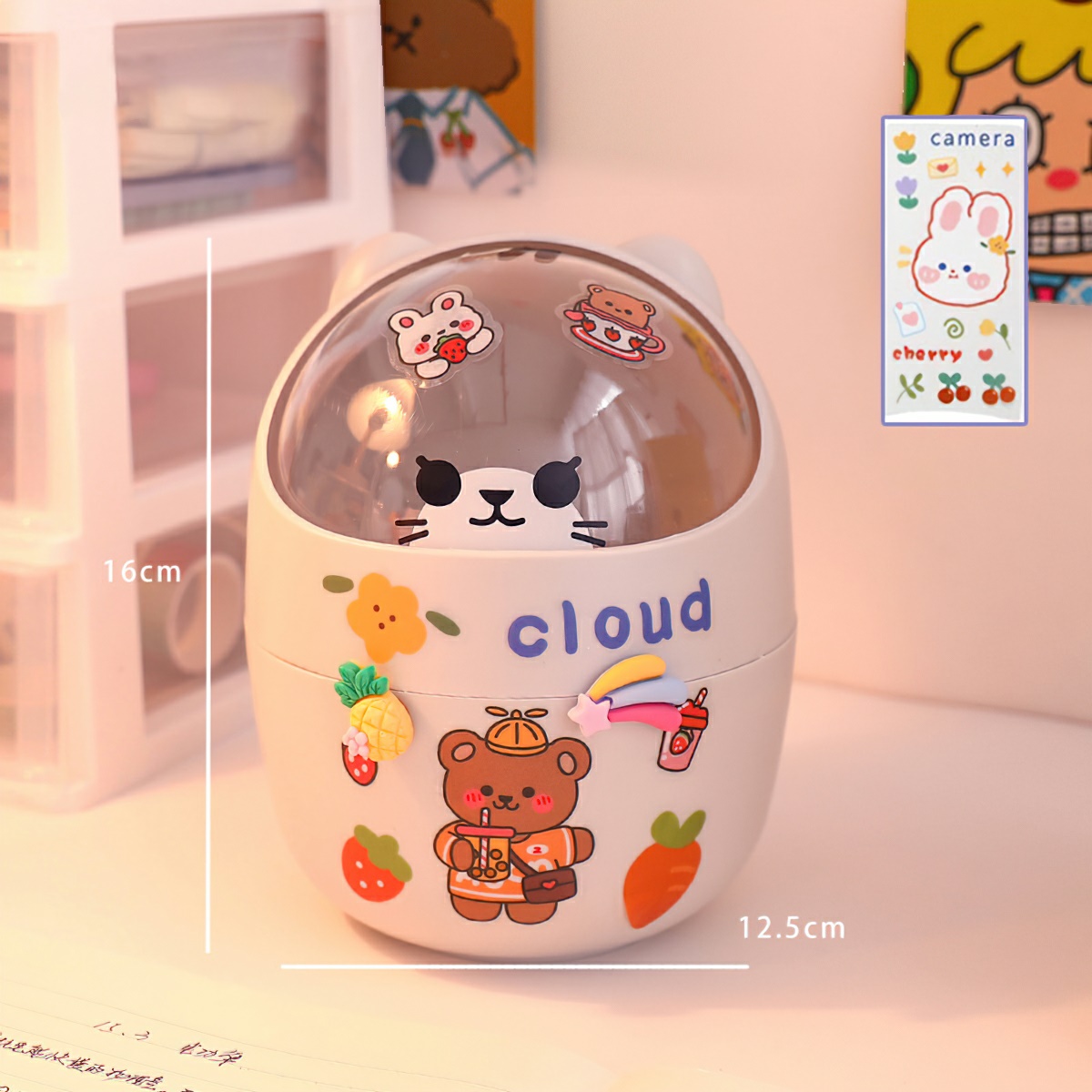 Thùng Rác Mini ( Tặng Kèm Sticker ) BEAU4