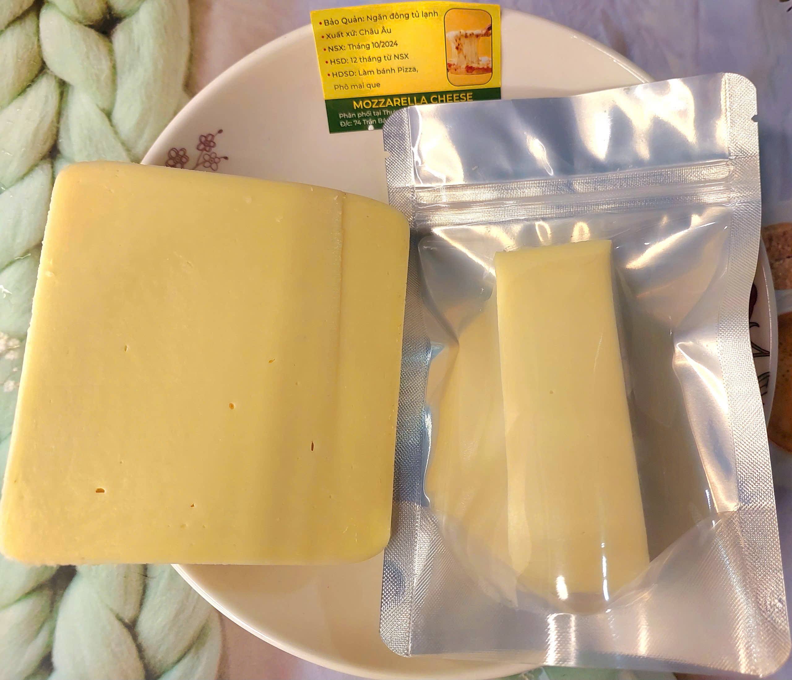 500g PHÔ MAI MOZZARRELLA ( chỉ giao tại sài gòn)_Monhi_Food