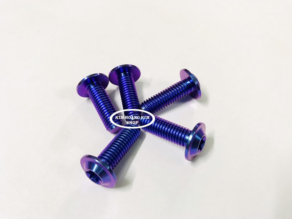 5 Ốc TiTan GR5 8Li 2 Xanh Tím (100%Titan)