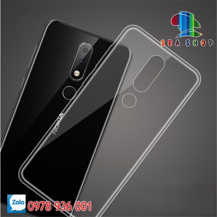 Ốp lưng Nokia X6 Nhựa dẻo - trong suốt