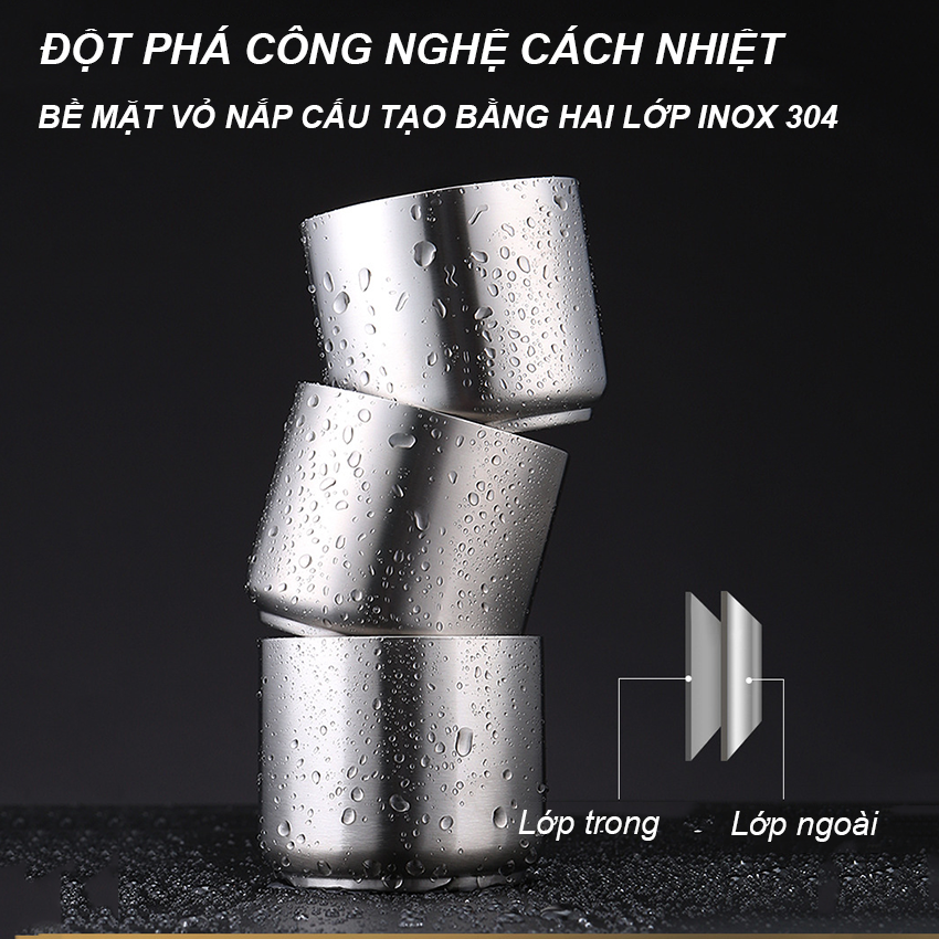 Bình Giữ Nhiệt Inox Cao Cấp Dung Tích 500ml,1000ml 2in1 Giữ Nóng Và Lạnh, Chịu Nhiệt Tốt, Độ Bền Cao, Phù Hợp Với Mọi Lứa Tuổi, An Toàn Cho Người Sử Dụng