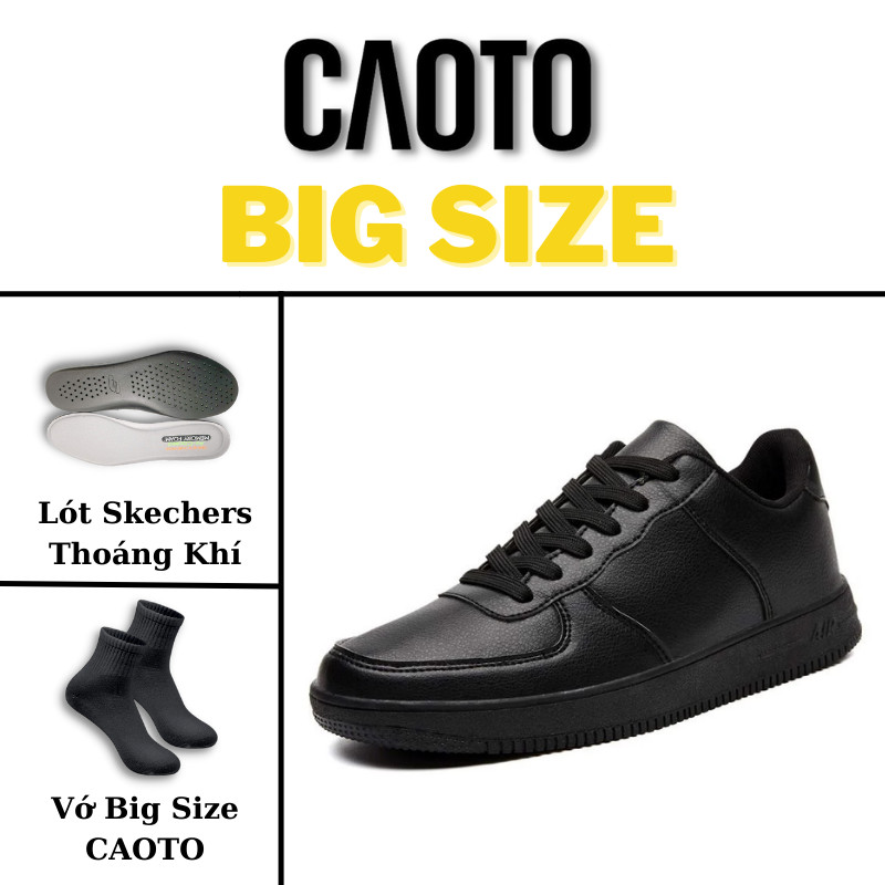 Giày sneaker big size nam air black đế nhẹ - giày sneaker big size nam 45 46 47 48