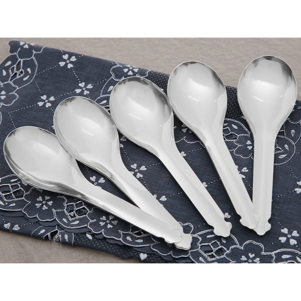 Set 5 Muỗng canh bầu - Muỗng ăn soup inox, muỗng ăn cơm, canh,.... inox không gỉ
