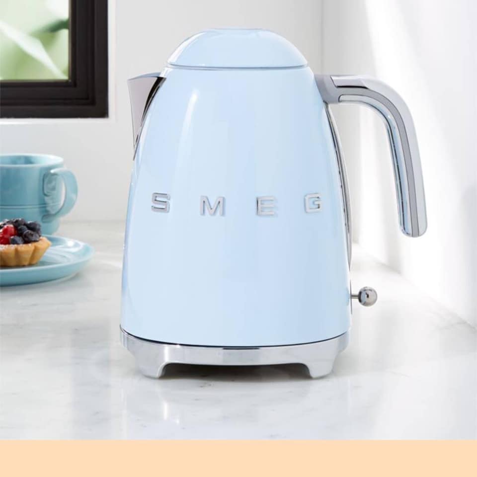 Smeg klf03 kettle, smeg 7 cup kettle, 1.7l, 2400w