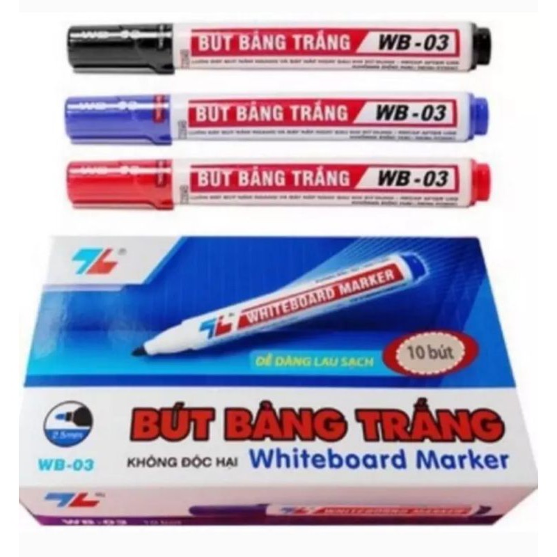 hộp 10 chiếc bút dạ bảng trắng Thiên Long Wb.03